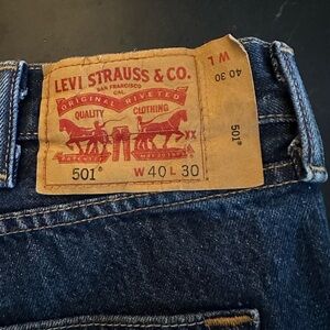 Levi's Blue Straight Jeans Iconic Style